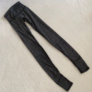 Lululemon | Still Mind Gathered Stirrup Tight Leggings Grey/Black W5BKQS (2)